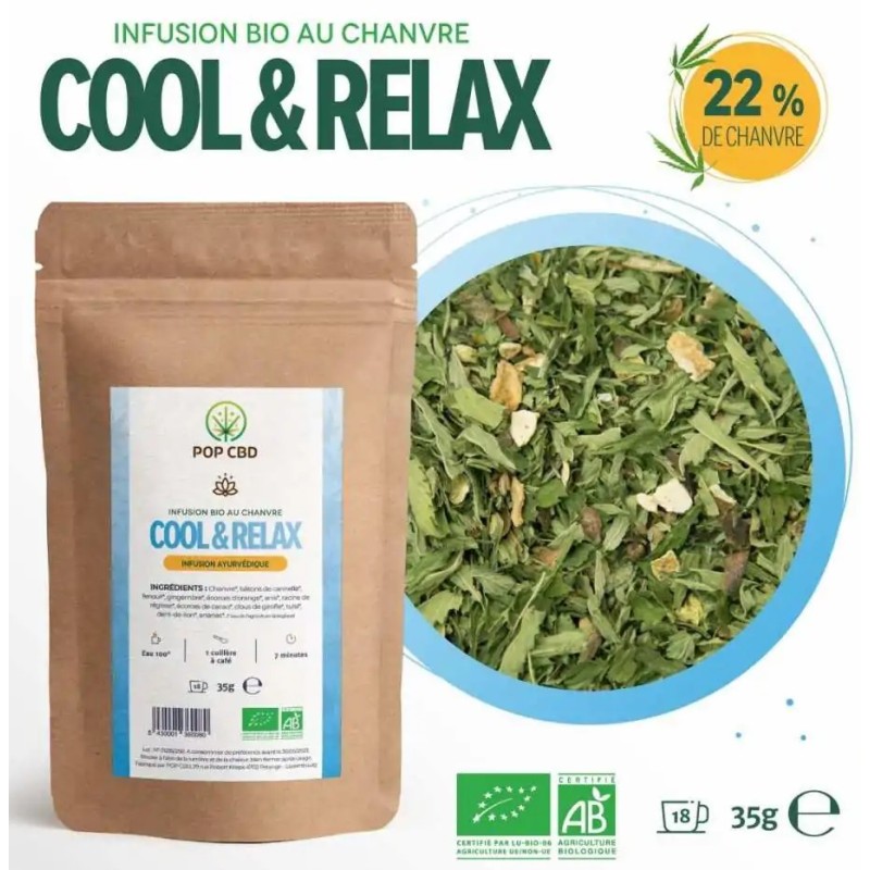 Infusion Bio au Chanvre - Cool & Relax - Pop CBD