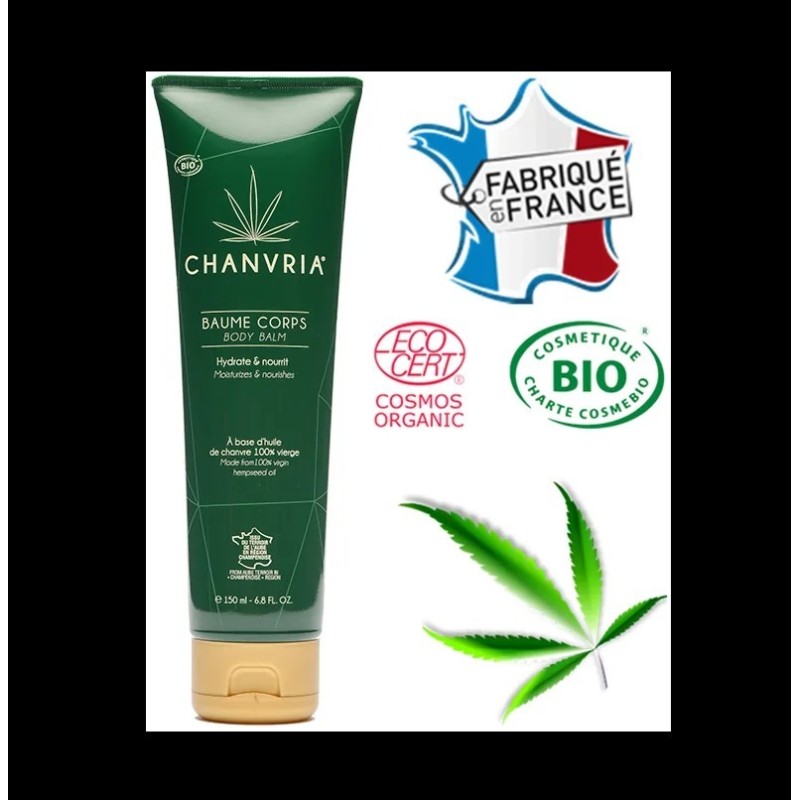 Baume pour le Corps à l'Huile de Chanvre - Bio - Chanvria