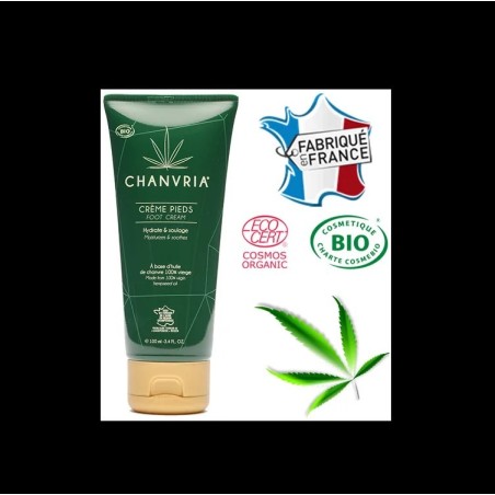 Crème pour les Pieds à l'Huile de Chanvre - Bio - Chanvria