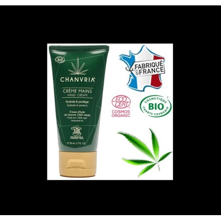 Crème pour les Mains à l'Huile de Chanvre - Bio - Chanvria