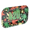 Plateau 420 Rasta Leaf - Dimensions 23x15x1,8cm - V-syndicate