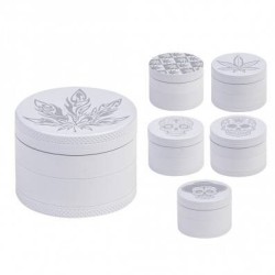 GRINDER METAL WHITE LEAF 45MM